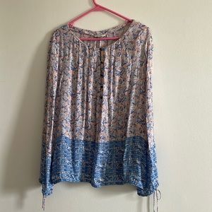 Lucky brand xl long sleeve top